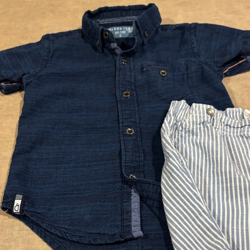 H&M Kids Matching Set - Navy and White